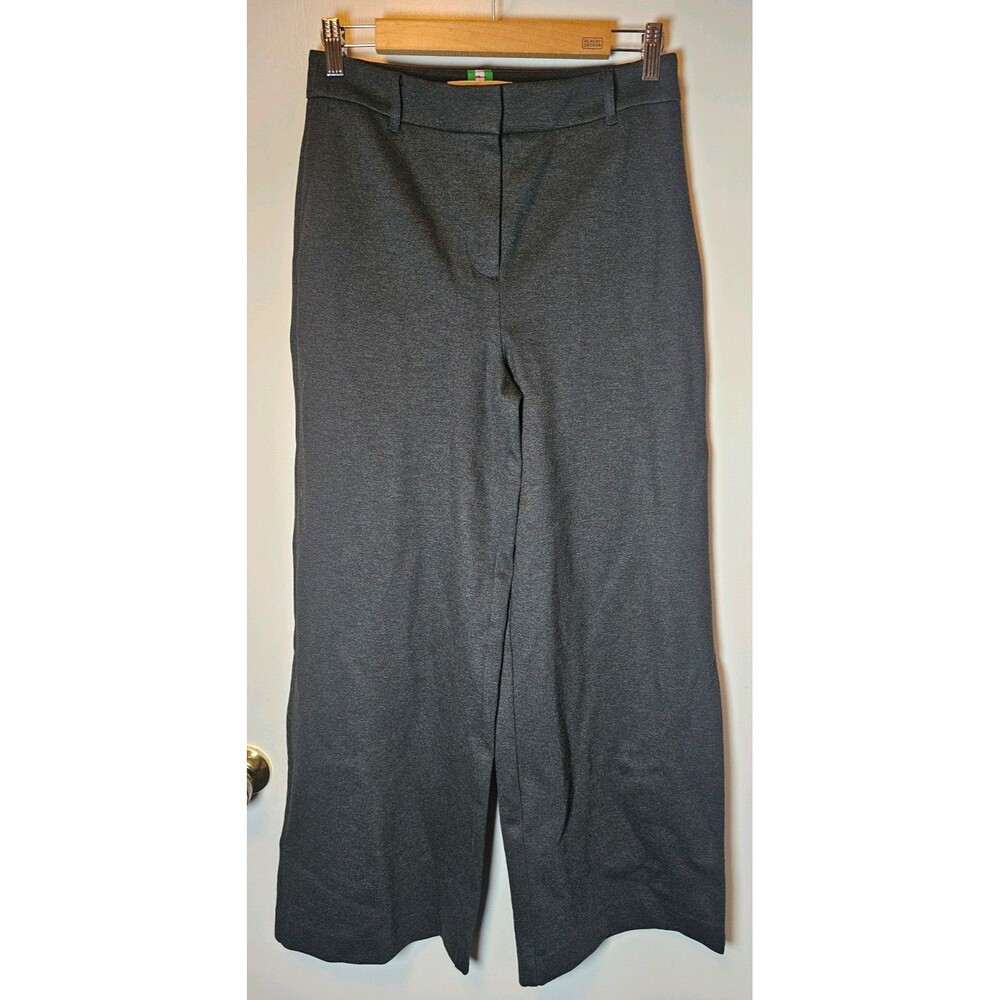 Boden Belgravia Ponte Trousers Womens US 6P Petite Gray Wide Leg Pants NWT $129